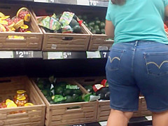 Latin Chick Mother I'd Like To Fuck Jeans Shorty in Walmart