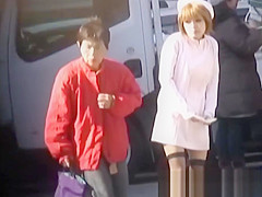 Japanese nubiles in suit recorded by fetishist