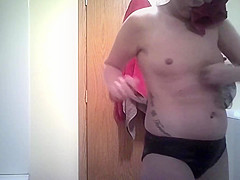 two. shower spy livecam golden-haired gf hidden voyeur dressing 4 work