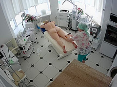 Hidden cameras. Hotty salon, Granny massage