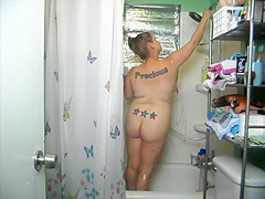 Homemade mother I'd like to fuck Masturbates in The Shower