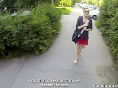Lota in Outdoor fuck in spycam glasses