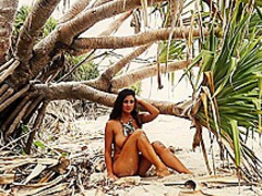 Nude Natural Gal Posing In Exotic Tropical Location - Morgan Mcnamara