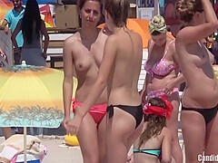 Large Marangos Topless Lustful Nubiles Beach Voyeur Bikini Hd Movie Scene Spycam 16 Min