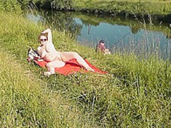 Each Fisherman Knows About A Woman Who Can't Live Without To Sunbath