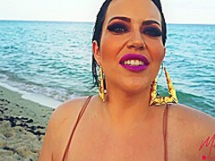 Miami Beach Bitch Copulates Bbc On Beach 9 Min With Mandi May