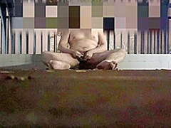 Public nude masturbation