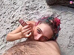 Exotic Playgirl Is Engulfing Pecker On The Beach And Getting Screwed Harder Than Ever Previous To