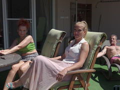 Outdoor group fucking with Nicole Pleasant and Christina Santes