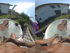PURITYVR Agonorgasmos in the jacuzzi with Dahlia