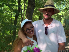 Outdoor sex with Greta Foss and her spouse Steve Q