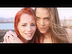 Stripped gals on music