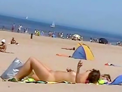 Angels on exposed beach