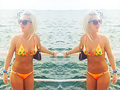 Exotic non-professional Bikini, Striptease sex video