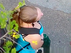 Looking into the neckline of 2 angels