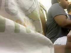 Dark stud flashes his pecker in library