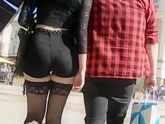 Hot goth beauty and her hipster girlfriend