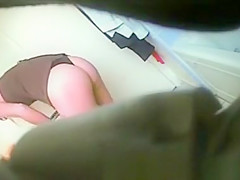 Hawt legal age teenager dressing after shower