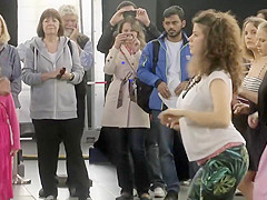 Breasty honey spied in a tanning saloon