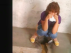 Chinese babes caught peeing in holes