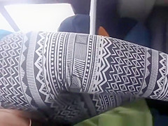 Sweetheart in constricted white and dark panties