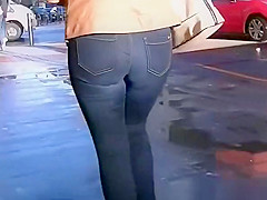 Golden-Haired Mother I'd Like To Fuck in taut jeans panties