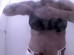 Multiple sweethearts spied in beach cabin changing