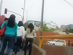 Wonderful butt legal age teenager in taut jeans