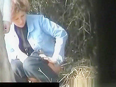 Beauties caught on voyeur whilst peeing