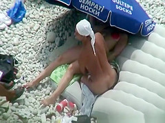 Stripped woman preparing food