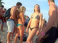 Embarrassed hotty's booty just got grabbed