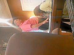 Boss films a oral-stimulation with a hidden web camera