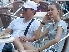 Embarrassed beauty got a terrific body