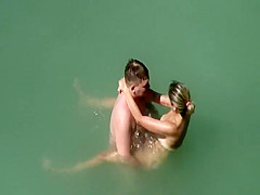 Voyeur caught a matter of joke sex in the water