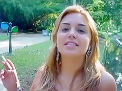 Insane homemade Blond, Smokin' adult scene