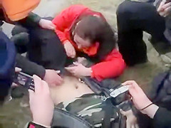 Laughable angel trying to engulf his shlong