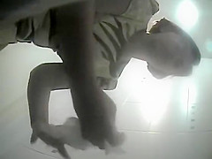 Hidden livecam caught her hawt peeing snatch