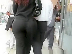 Latin woman with large booty