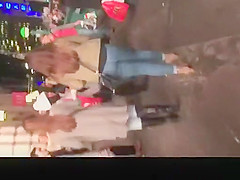 Large gazoo legal age teenager in constricted jeans panties