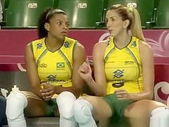 Brazilian volleyball players cameltoes and hawt butts