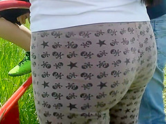 Taut gazoo grabbed in front of me