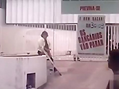 Nasty granny acquires caught on tape urinating in public