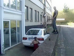 Female Peeping Tom takes a hawt make water in her throat