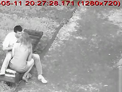 Golden-Haired non-professional beauty gives her slutty chap a worthwhile tugjob in the park