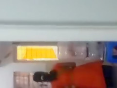 Jerking my dark dick in front of her