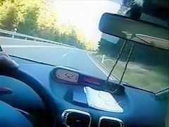 Girlfriend milks my subrigid shlong in the car