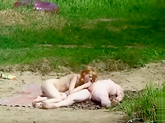 Slender nudist angel permeated by plump boyfriend