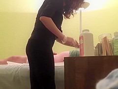 Hidden webcam discloses a wax corporalist giving cook jerking to sexually excited client