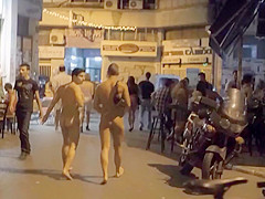 I enjoyed walking around the city with my ally totally bare