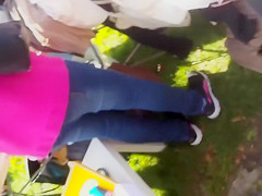 Marvelous blond stunner shows off some of the sideboob to the webcam